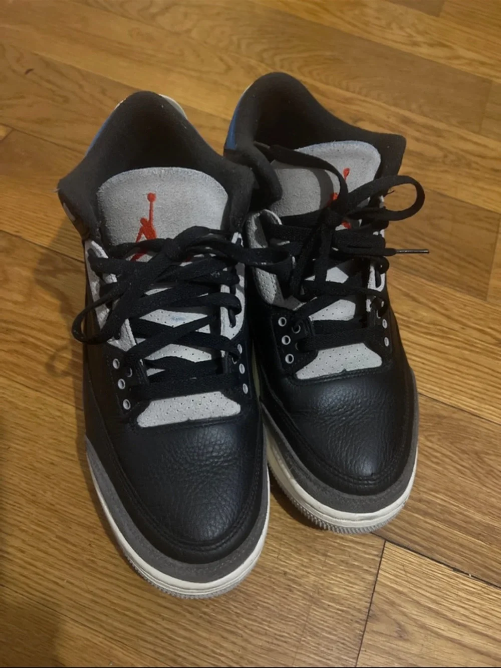 Jordan Men’s Black, Gray & Orange Low-Top Sneakers